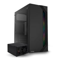 GABINETE ACTECK VIKEN GM434 / MEDIA TORRE / MICRO ATX, MINI ITX / FUENTE 500W / ILUMINACION RGB / PANEL CRISTAL TEMPLADO, METAL / NEGRO / AC-935692 GABINETE ACTECK VIKEN GM434 / MEDIA TORRE / MICRO ATX, MINI ITX / FUENTE 500W / ILUMINACION RGB / PANEL CRISTAL TEMPLADO, METAL / NEGRO / AC-935692